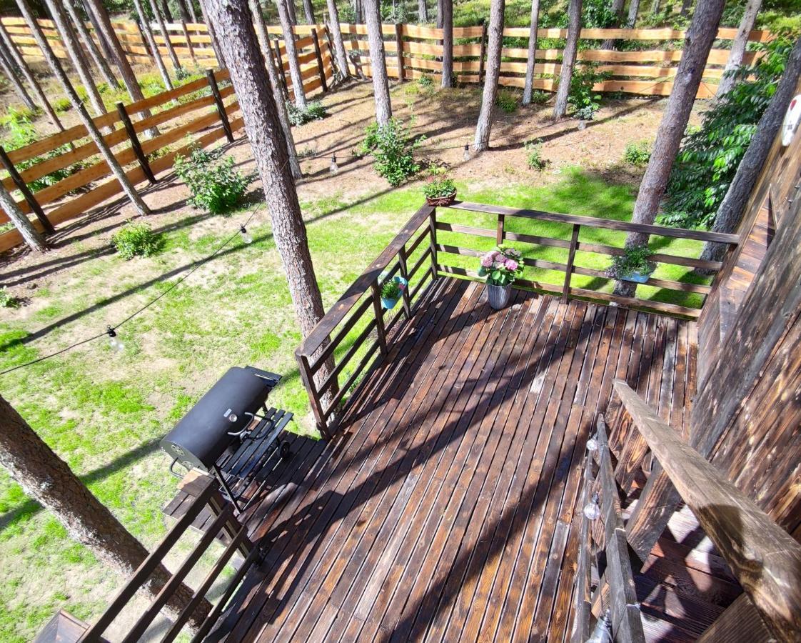 Lesny Domek W Stylu Scandi Z Jacuzzi Nad Jeziorem Kaszuby Grzybowo  Екстериор снимка