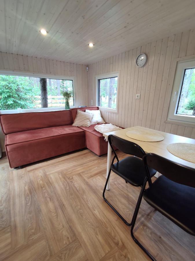 Lesny Domek W Stylu Scandi Z Jacuzzi Nad Jeziorem Kaszuby Grzybowo  Екстериор снимка