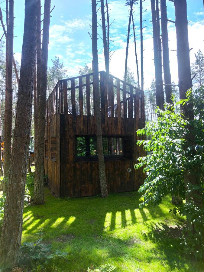 Lesny Domek W Stylu Scandi Z Jacuzzi Nad Jeziorem Kaszuby Grzybowo  Екстериор снимка